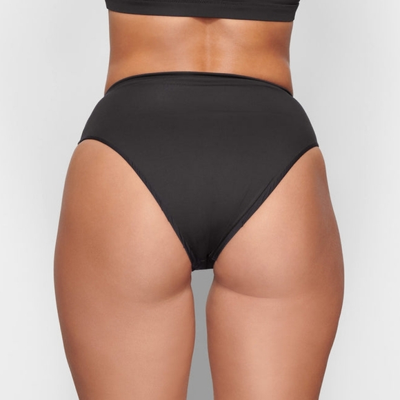 SKIMS▪️Signature Swim Mid Waist Bottoms in Onyx - Picture 2 of 7